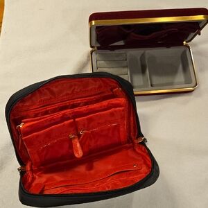 Grand Jewelers Travel Organizer Set | Multi-Zip Bag & Velvet Hard Case